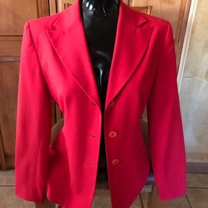 Tyler Gillis Red single-breasted blazer